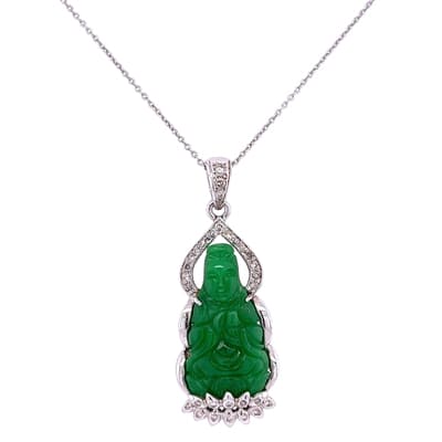 pendentif jade bouddha